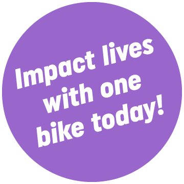 Impact lives with one bike today!
