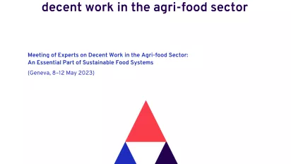 Cover of the Policy guidelines for the promotion of decent work in the agri-food sector