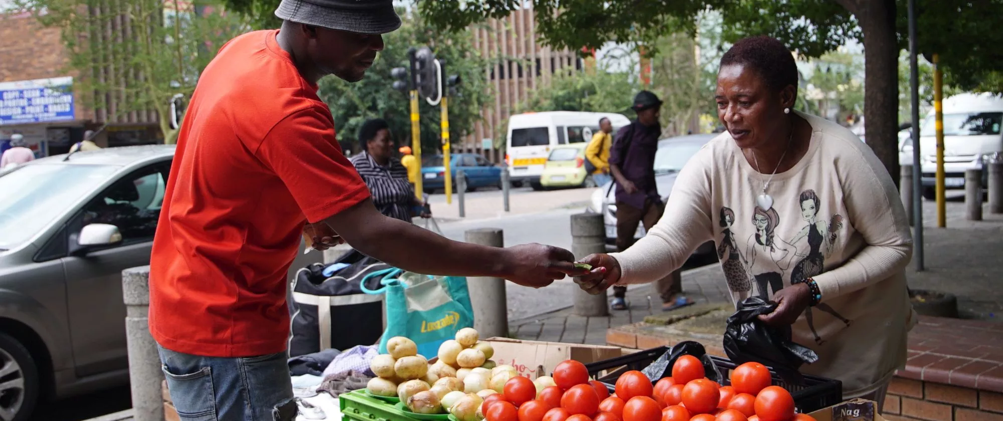 Informal worker in Johannesburg