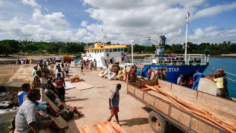 Lenakel harbour, Vanuatu.