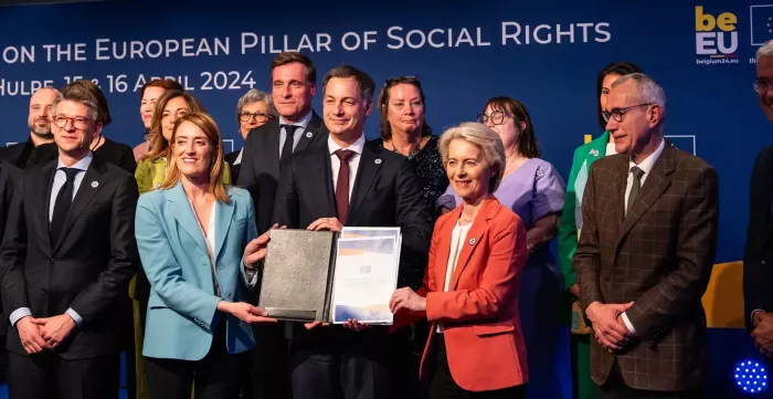 Signing ceremony of the La Hulpe Declaration on the Future of Social Europe