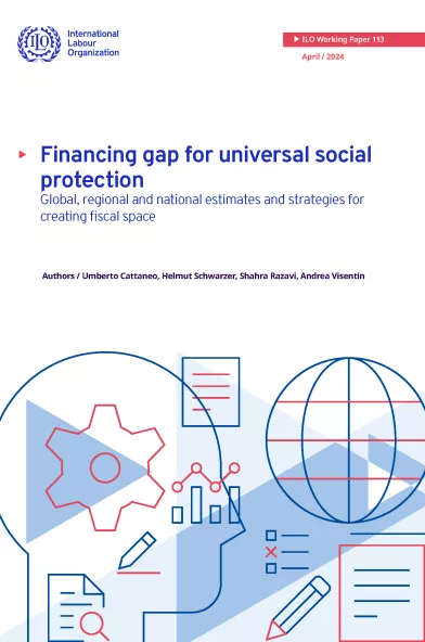 Cover image for the working paper Financing gap for universal social protection